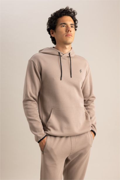 Defacto Fit Standard Fit Hooded Sweatshirt with Pocket