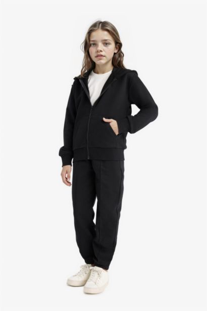 Girl Basic Elastic Waist Jogger Sweatpants