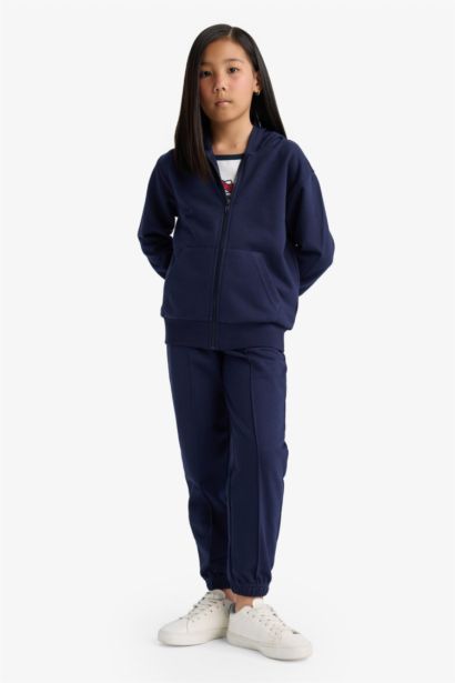 Girl Elastic Waist Basic Jogger Sweatpants