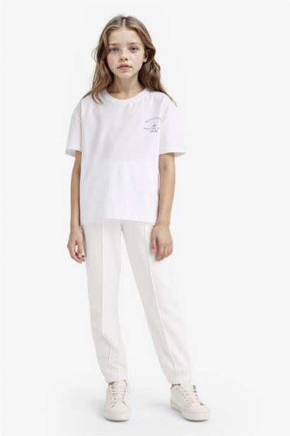 Girl Elastic Waist Basic Jogger Sweatpants