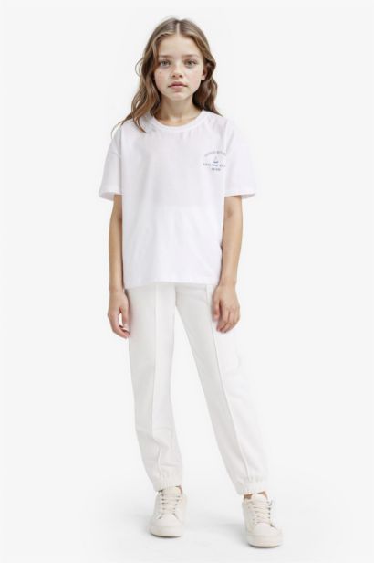 Girl Elastic Waist Basic Jogger Sweatpants