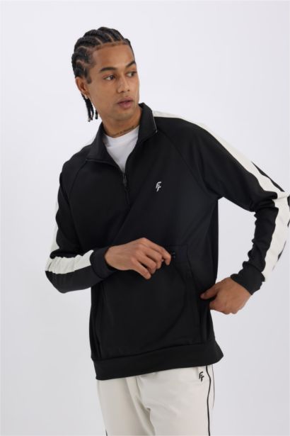 Standard Fit Scuba Fabric Sweatshirt