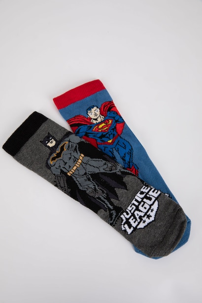 Chaussettes Longues Coton 2 Justice League Garçon