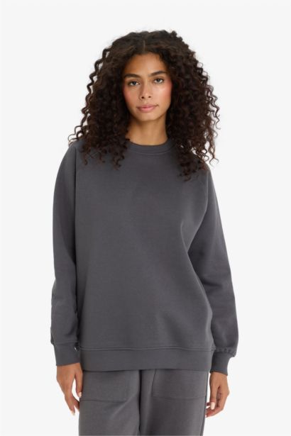 Oversize Fit Basic Sweatshirt