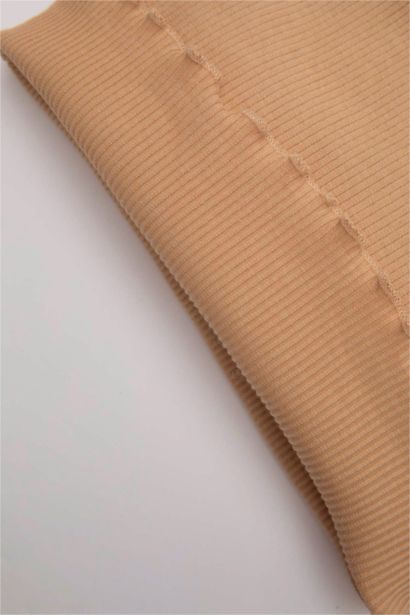 طقم بناتي مضلع بلوزة بنقشة الزهور وليجنج قصة عادية - قطعتين