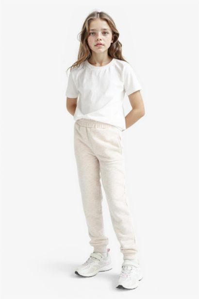 Girl Standard Fit Basic Elastic Waist Jogger Sweatpants