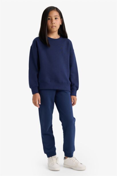 Girl Standard Fit Basic Elastic Waist Jogger Sweatpants