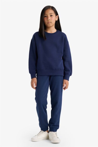 Girl Standard Fit Basic Elastic Waist Jogger Sweatpants