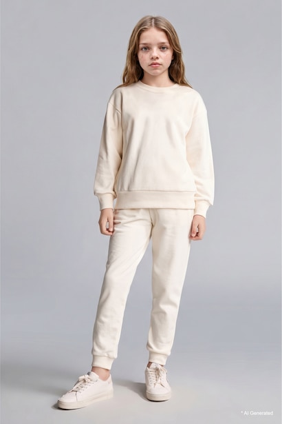 Girl Elastic Waist Jogger Sweatpants