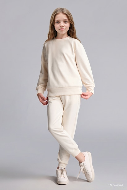 Girl Elastic Waist Jogger Sweatpants