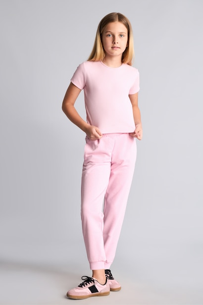Girl Elastic Waist Jogger Sweatpants