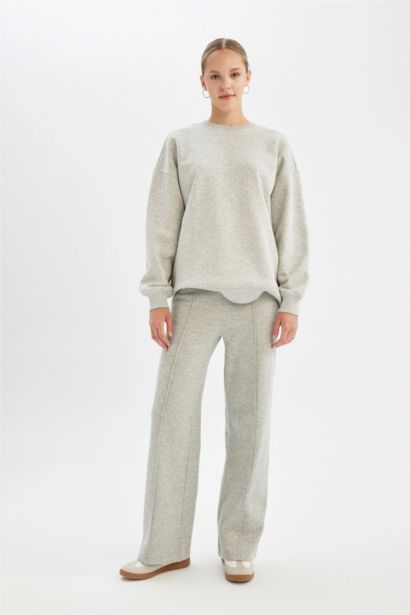 Back to School Oversize Fit Thick Sweatshirt