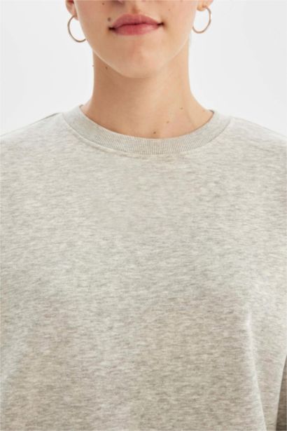 Back to School Oversize Fit Thick Sweatshirt