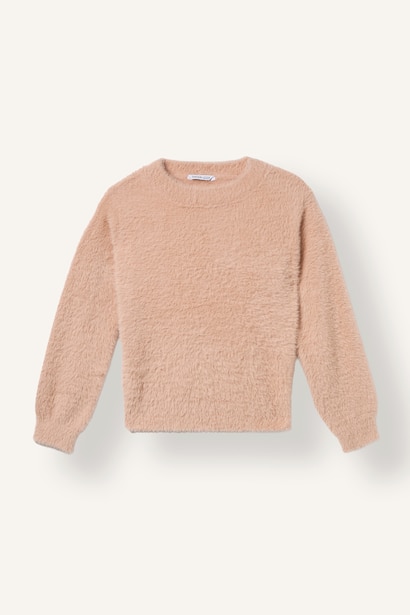 Girl Regular Fit Crew Neck Pullover