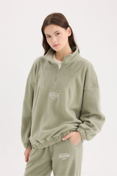 Oversıze Polar Sweatshirt