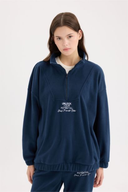 Oversıze Polar Sweatshirt