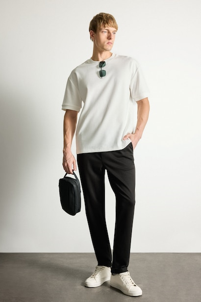 Pantalon à revers Coupe tailleur