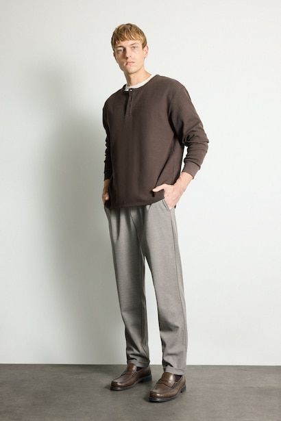 Tailored Fit қайырмалы балақты шалбар