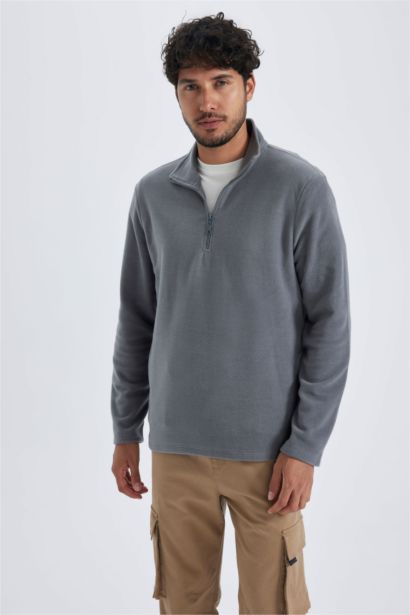 Regular Fıt Polar Sweatshirt