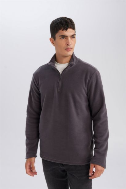 Regular Fıt Polar Sweatshirt