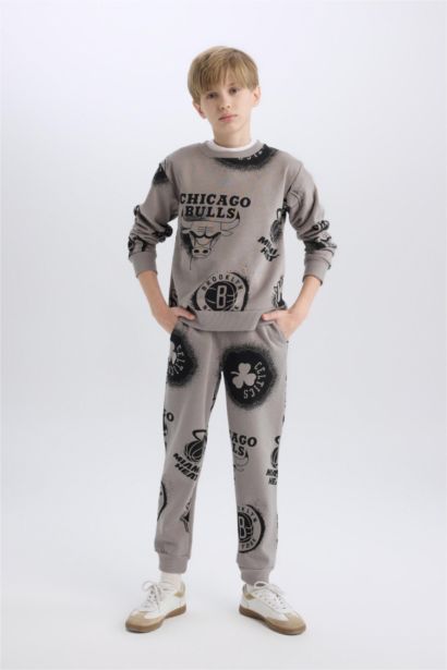 Boy NBA Current Teams Elastic Waist Leg Sweatpants