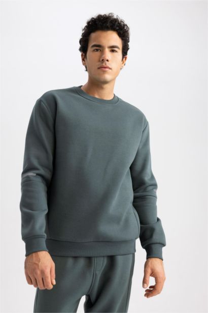 Standart Fıt Kalın Sweatshirt Kumaşı Sweatshirt