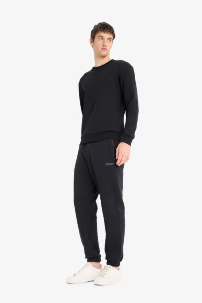 Regular Fit Drawstring Waist Elastic Leg Sweatpants