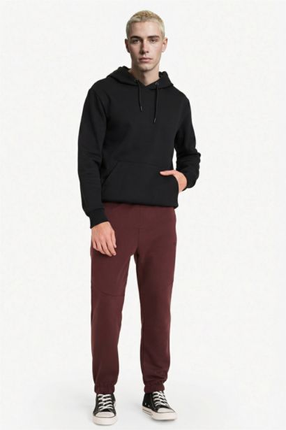 سروال مطبوع قصة عادية جيب مضغوط