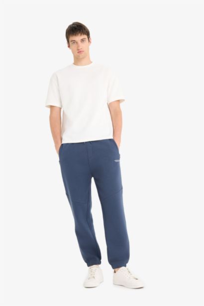 Regular Fit Tied Waist Soft Lining Elasticate Legs Sweatpants