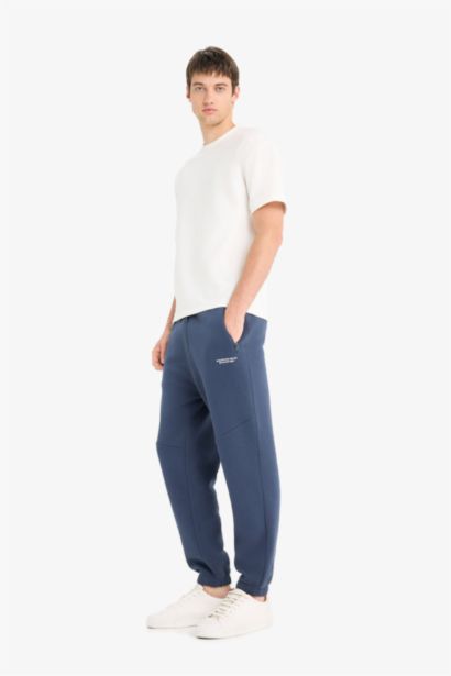Regular Fit Tied Waist Soft Lining Elasticate Legs Sweatpants