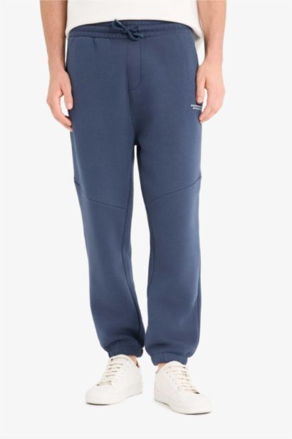 Regular Fit Tied Waist Soft Lining Elasticate Legs Sweatpants