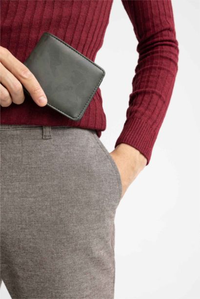 Man Faux Leather Wallets