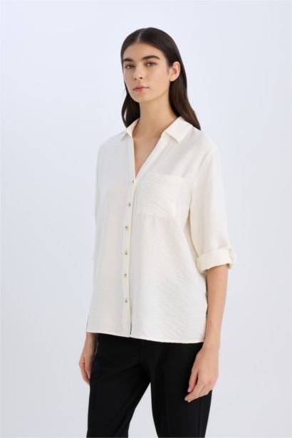 қалыпты пішім Ұзын жеңді көйлек