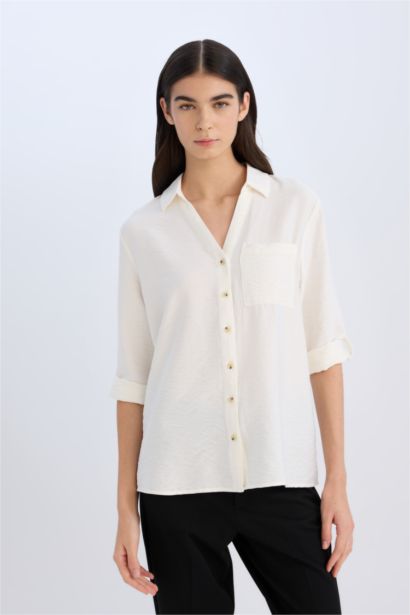 қалыпты пішім Ұзын жеңді көйлек