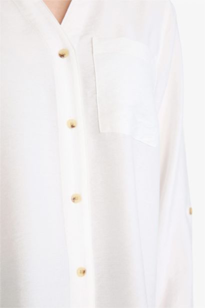 Regular Fit Shirt Collar Long Sleeve Shirt