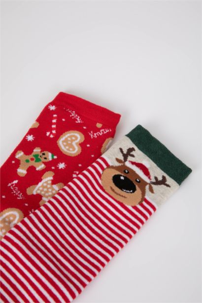 Әйелдерге жаңа жыл мақта 2 терри шұлықтары