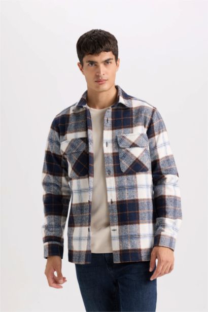 Regular Fit Oduncu Kareli Uzun Kollu Gömlek