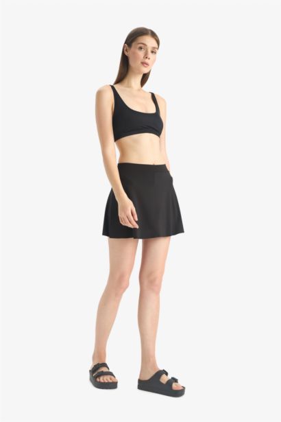 Fall in Love Skirted Swim Shorts