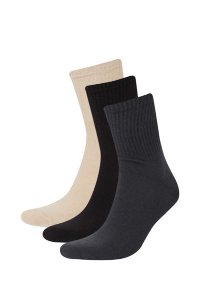 Lot de 3 paires de Chaussettes hautes en coton pour homme