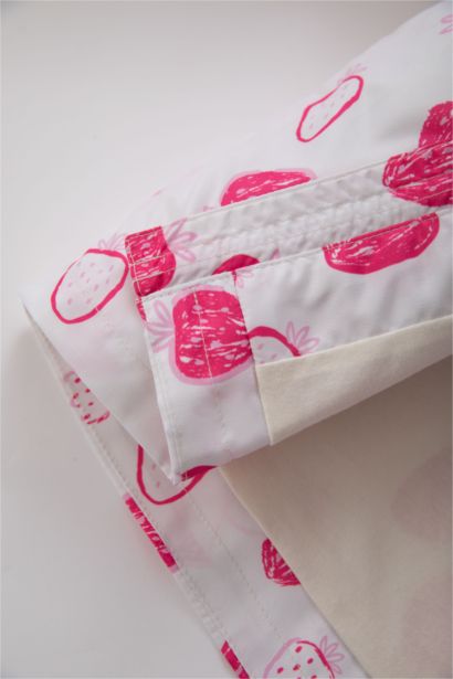 Girl Patterned Waterproof Hooded Jacket