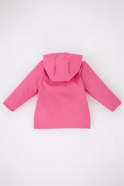 Girl Waterproof Cotton Lined Hooded Jacket