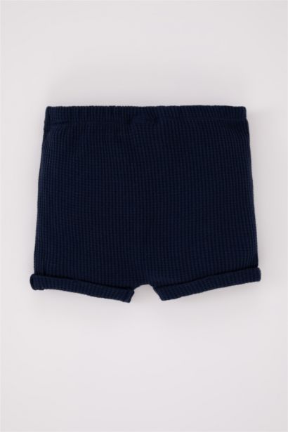 Baby Boy Kangaroo Pocket Waffle Shorts