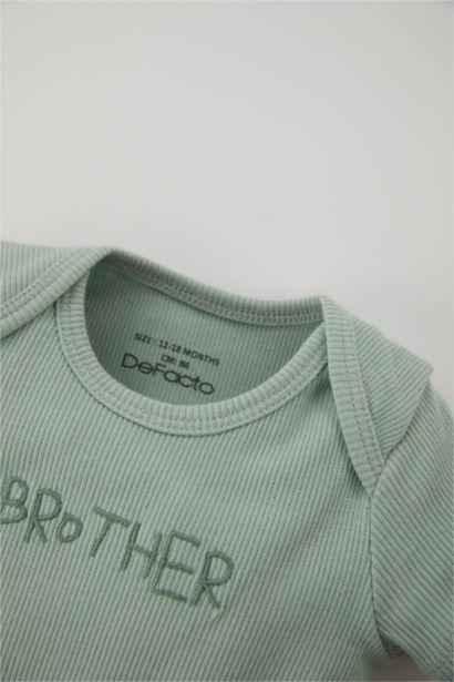 Ensemble Body à manches courtes avec Broderie et Short pour bébé garçon