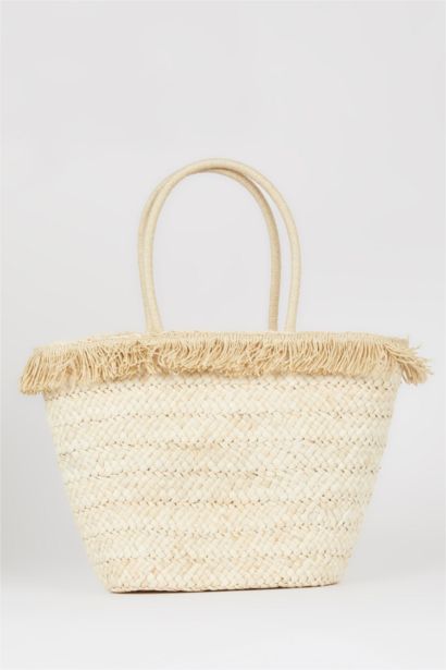 Woman Straw Beach Bag