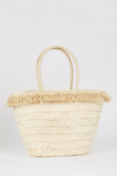 Woman Straw Beach Bag