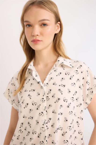 Regular Fit Viscose Short Sleeve Shirt
