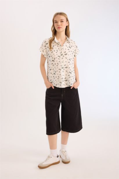 Chemise en viscose à manches courtes Coupe régulière - Coool