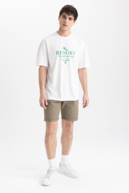 T-Shirt imprimé à Col rond Coupe Confortable