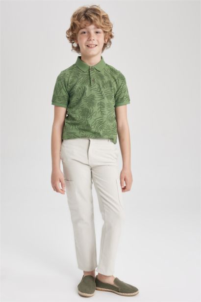 Boy Regular Fit Linen Look Trousers
