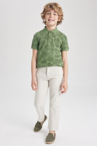 Boy Regular Fit Linen Look Trousers